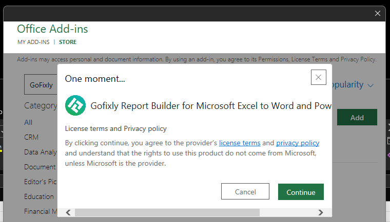 Excel Home ribbon installation step 4 screenshot